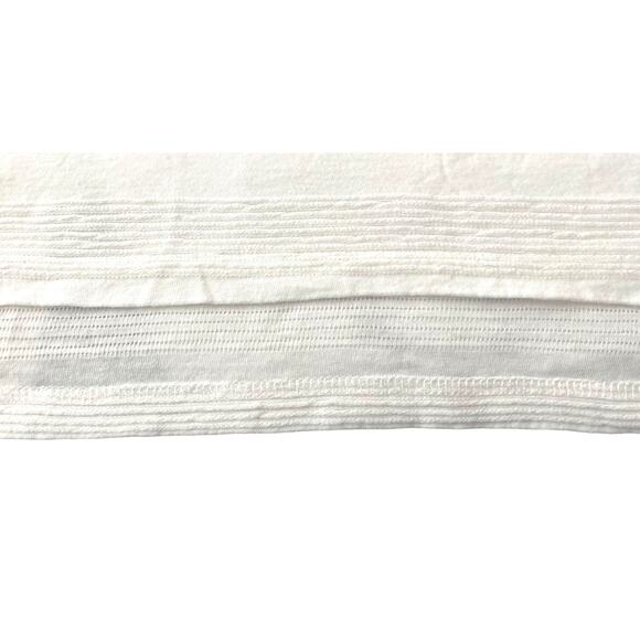 STREET ONE 3/4 SLEEVE PULL-OVER CREW NECK TOP, WOMENS, L-XL, IVORY-RIBBRD LAYERS - Picture 8 of 10